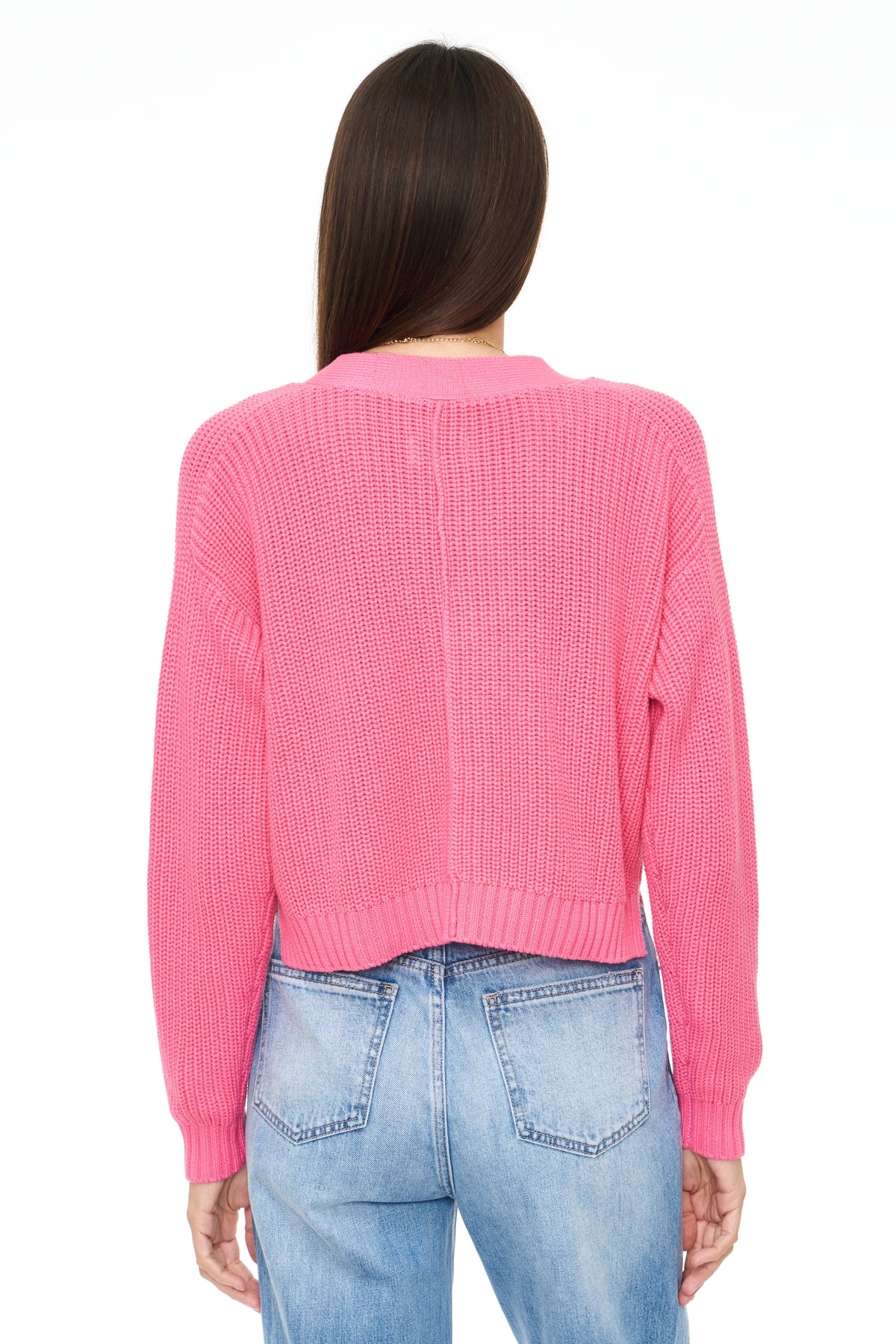 Harper Utility Cardigan - Bright Pink