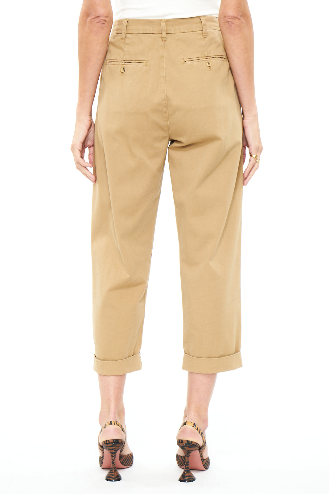 Kellin Pleated Trouser - Khaki
