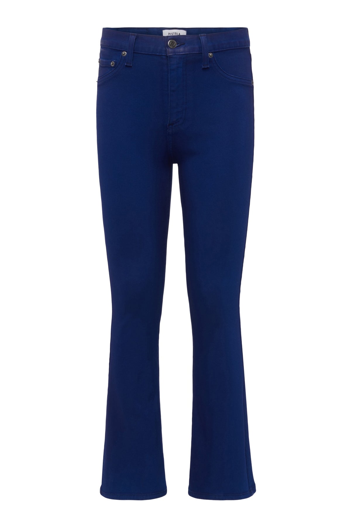 Lennon High Rise Crop Boot - Coated Sapphire