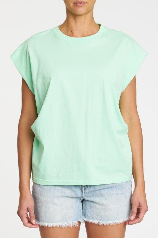 Trina Muscle Tee - Neo Mint