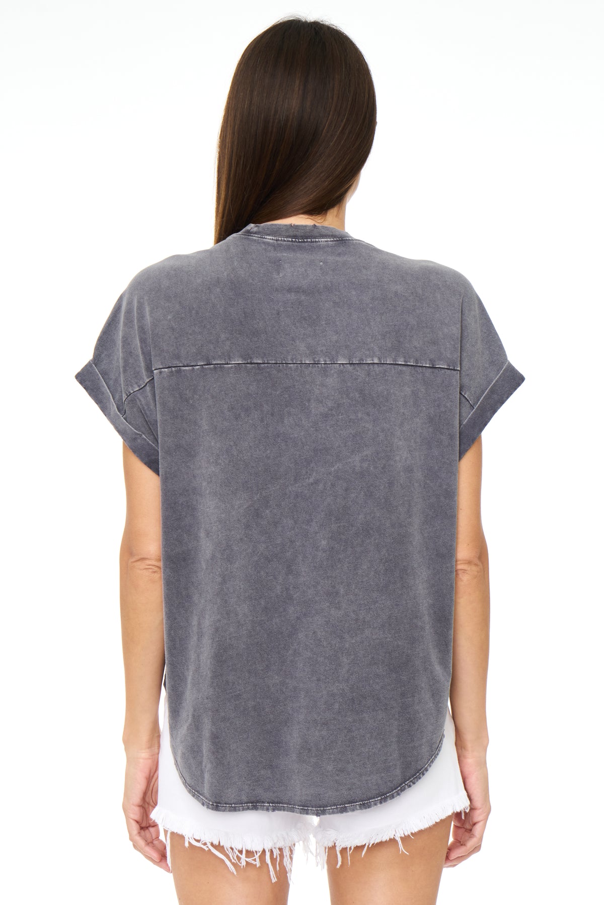 Porter Oversized Tunic Tee - Vintage Black