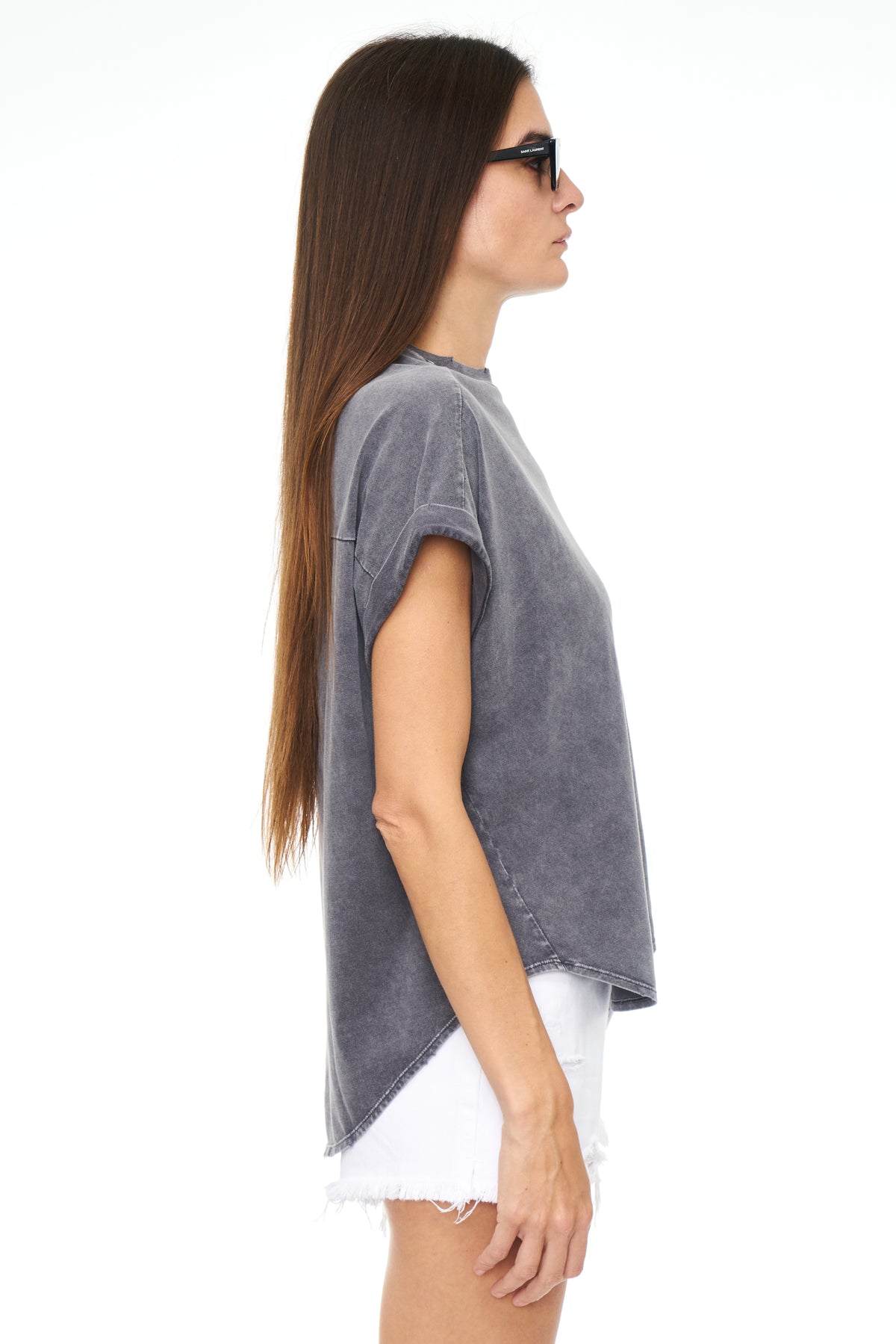 Porter Oversized Tunic Tee - Vintage Black