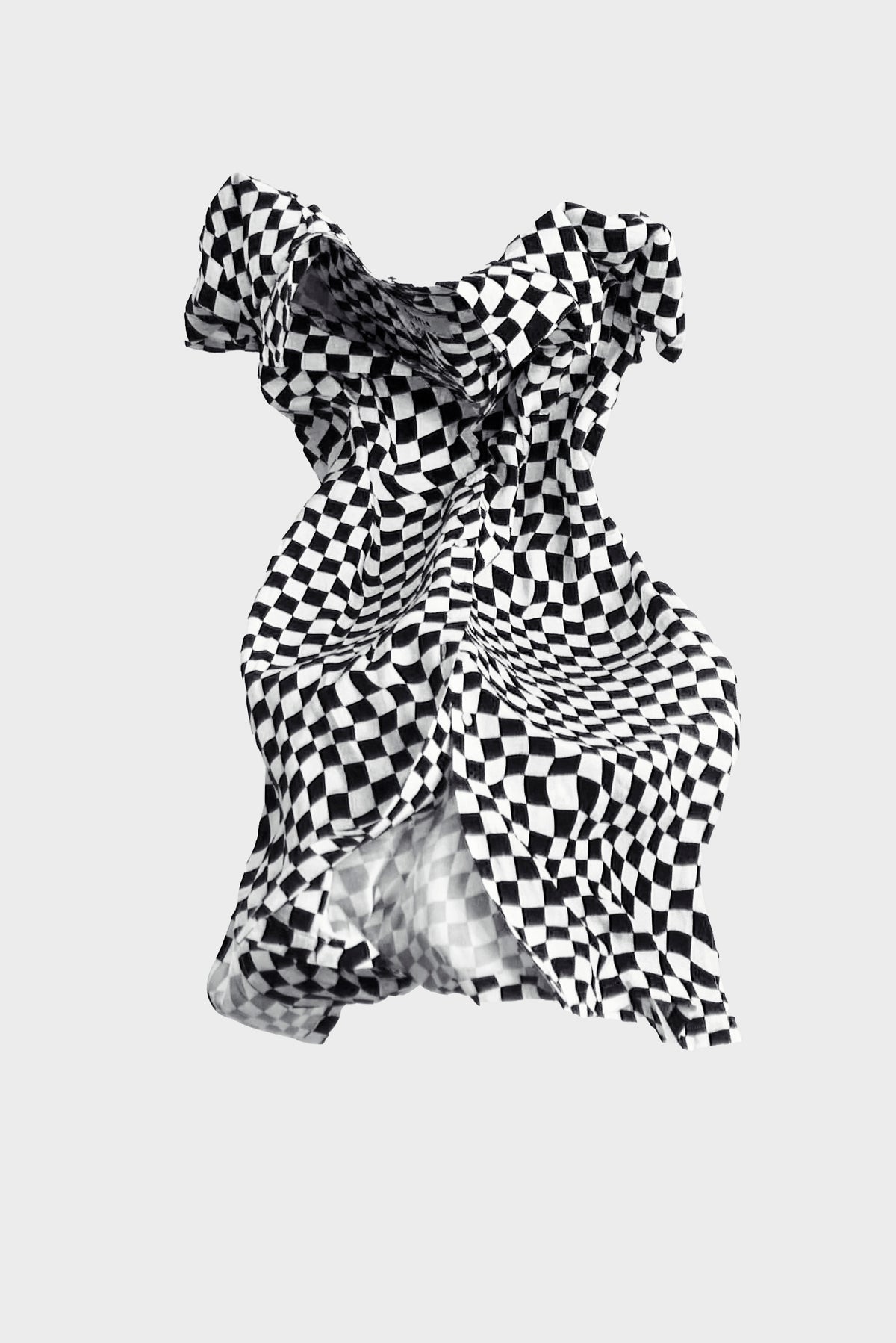 Amber Pajama Dress - Black White Off The Grid