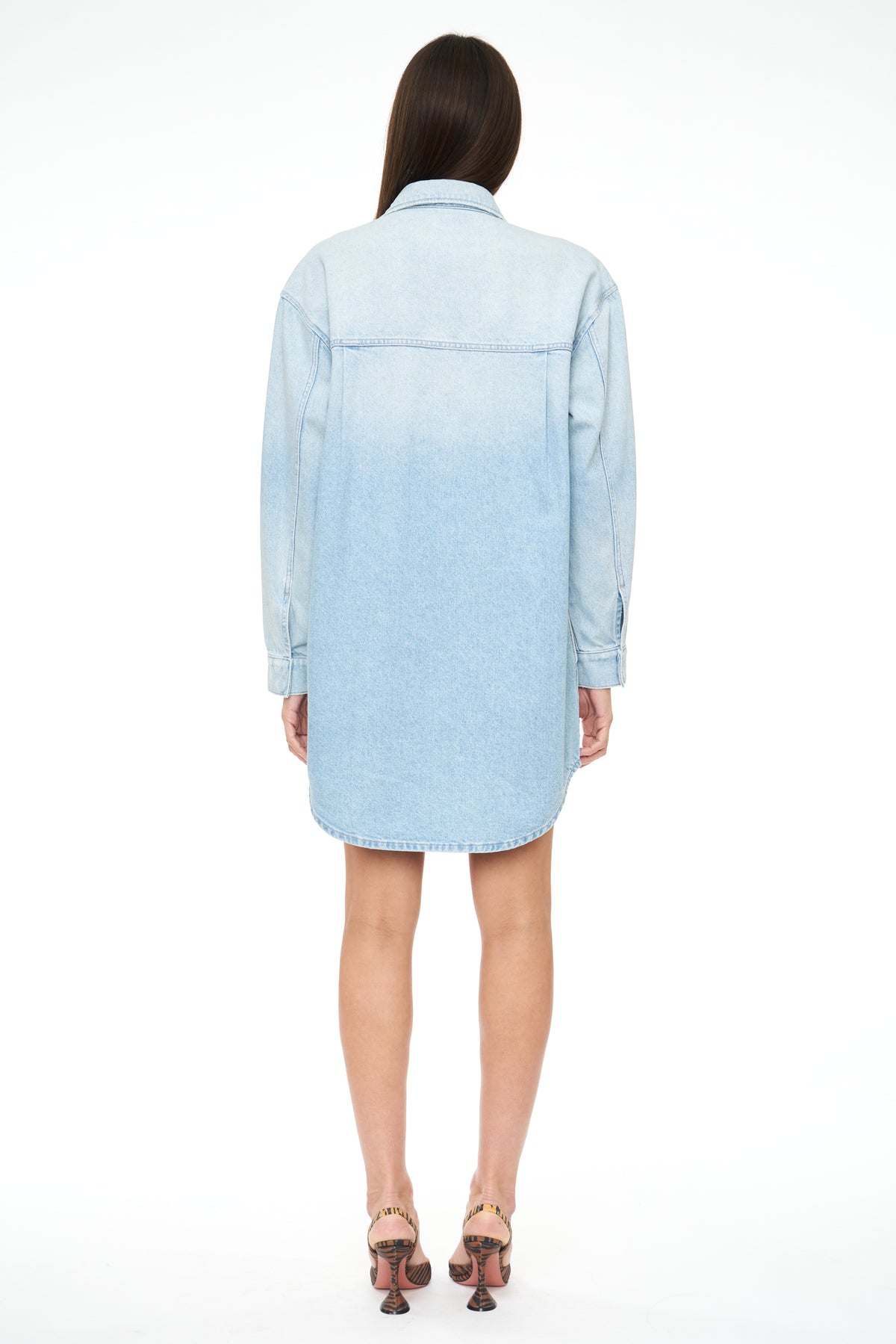 Rumor Button Down Shirt Dress - Channel