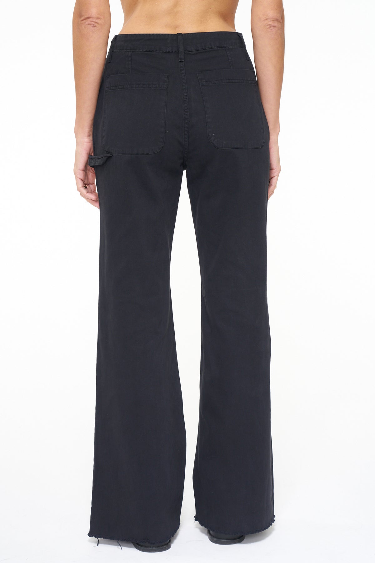 Sasha High Rise Relaxed Flare - Fade to Black