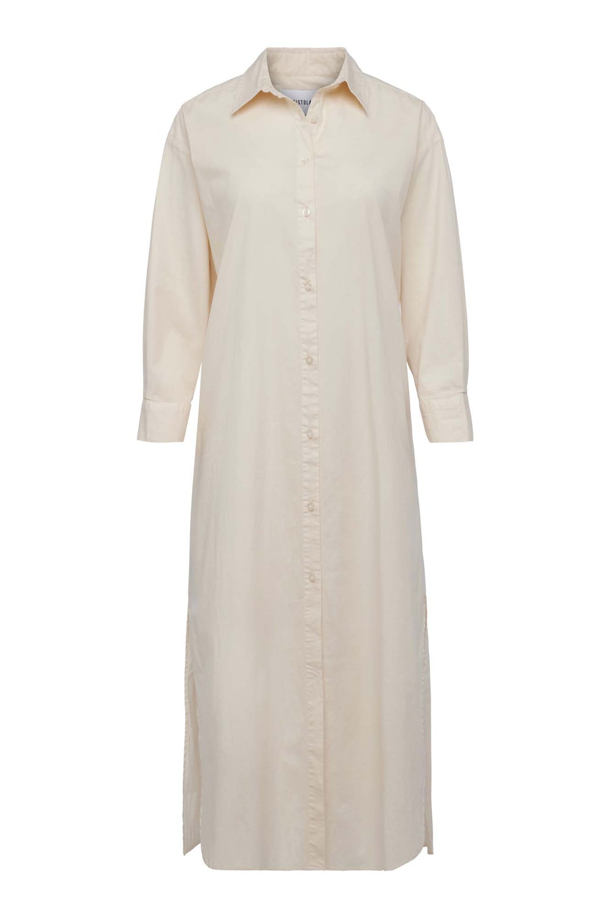 Sloane Oversized Button Down Shirt Dress - Sand Shell