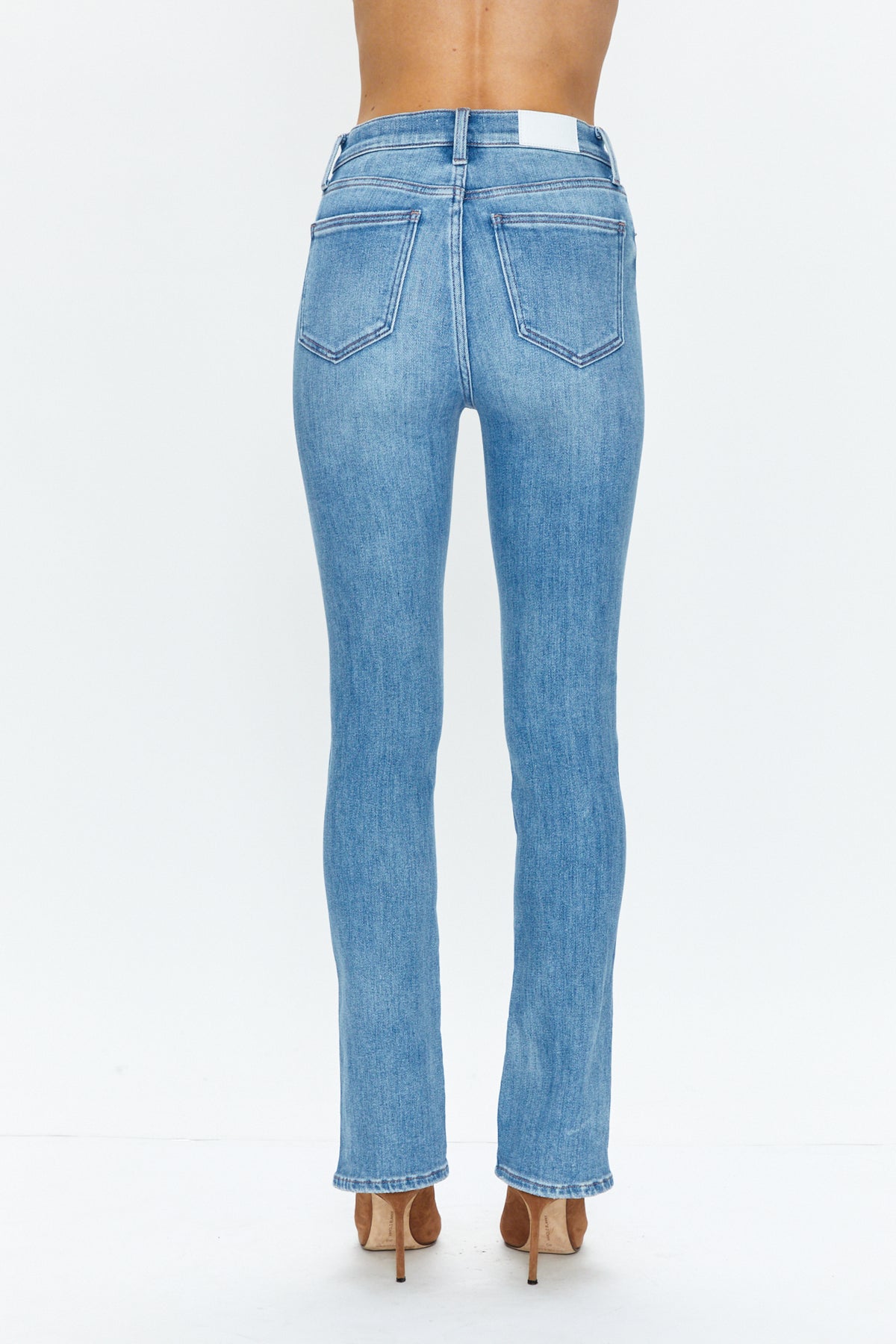Teagan High Rise Vented Slim Cigarette - Mai Tai