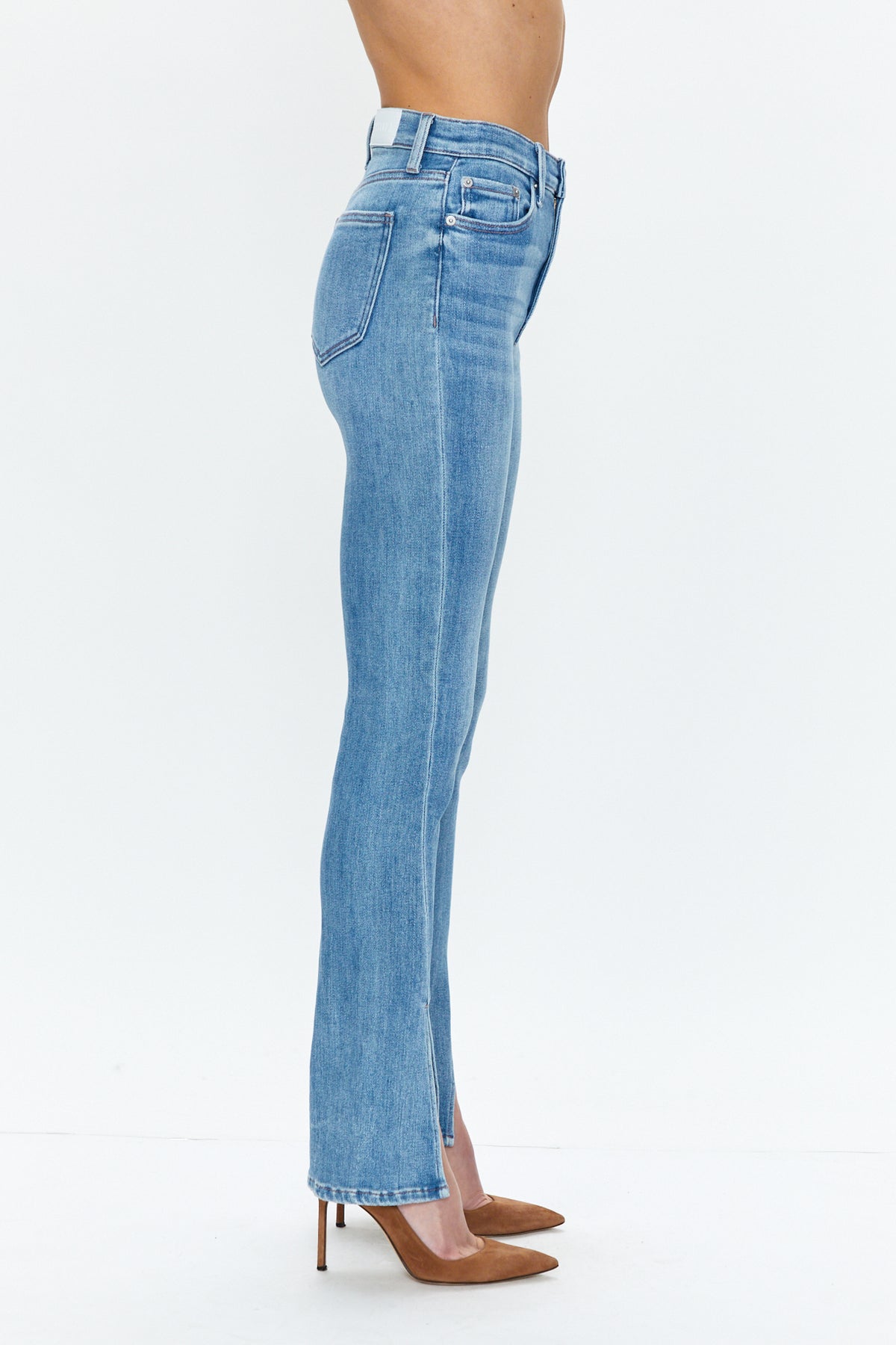 Teagan High Rise Vented Slim Cigarette - Mai Tai