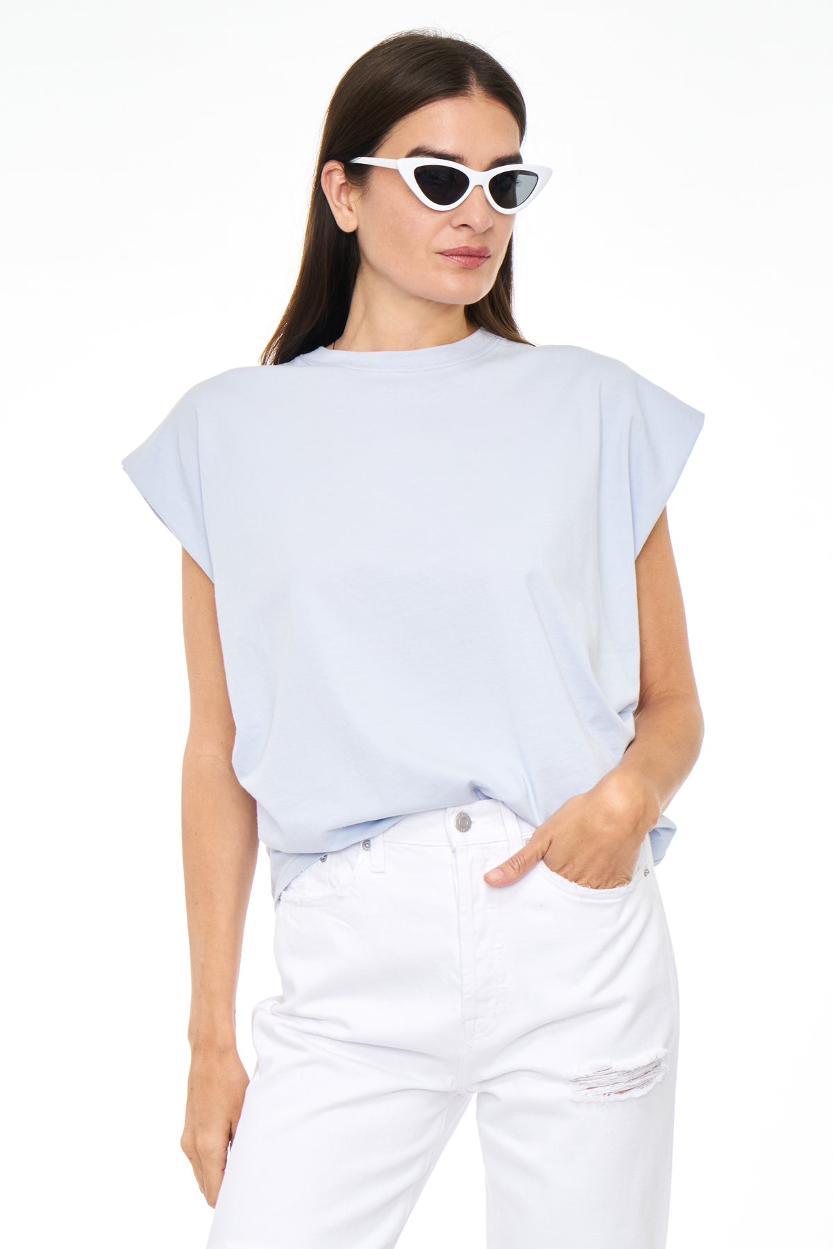 Trina Muscle Tee - Mist