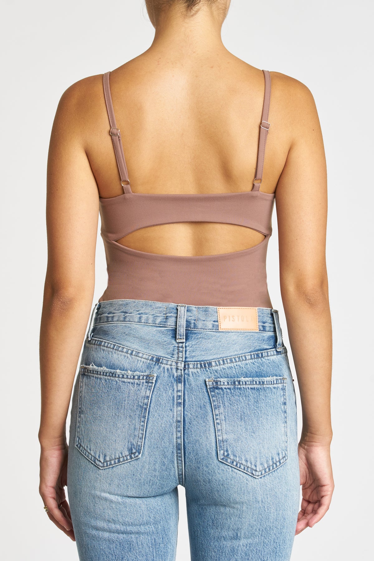 Tristen Tank Bodysuit - Dark Taupe