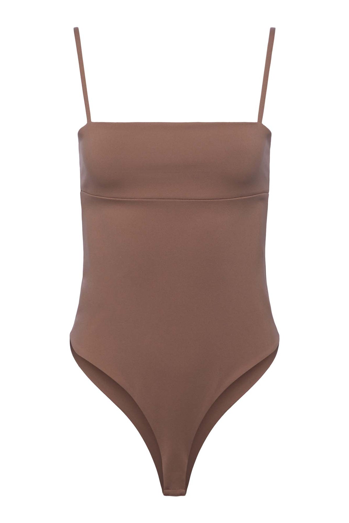Tristen Tank Bodysuit - Dark Taupe