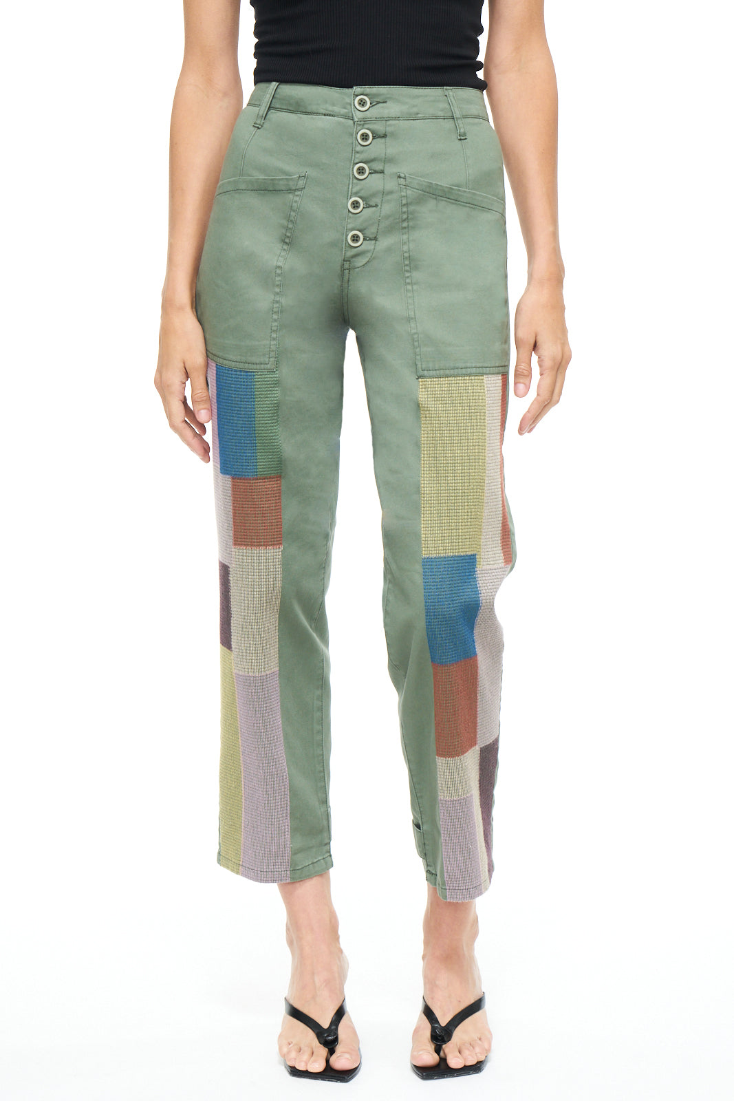 Tammy High Rise Trouser - Colonel Rainbow