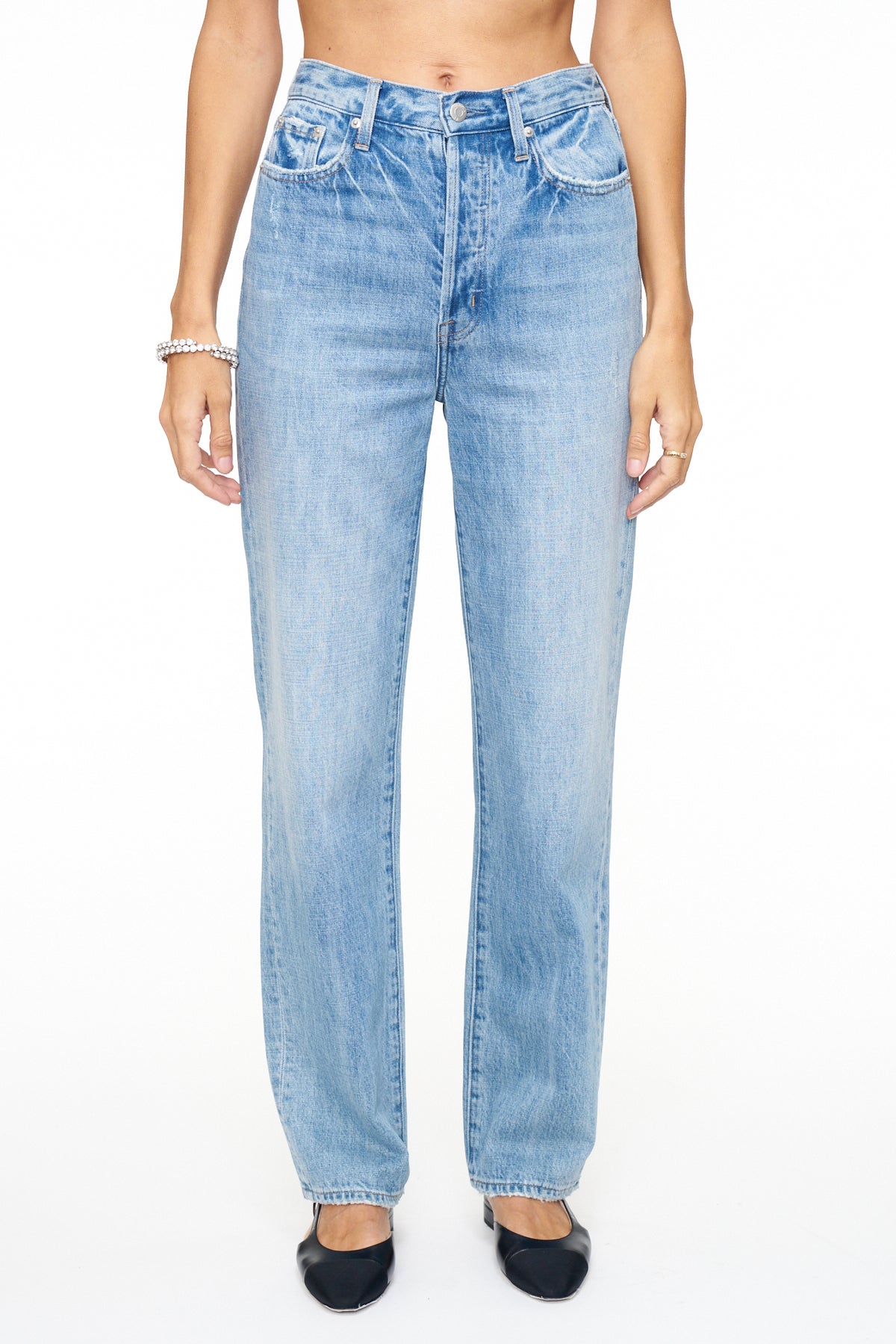 Cassie Super High Rise Straight - Bleeker