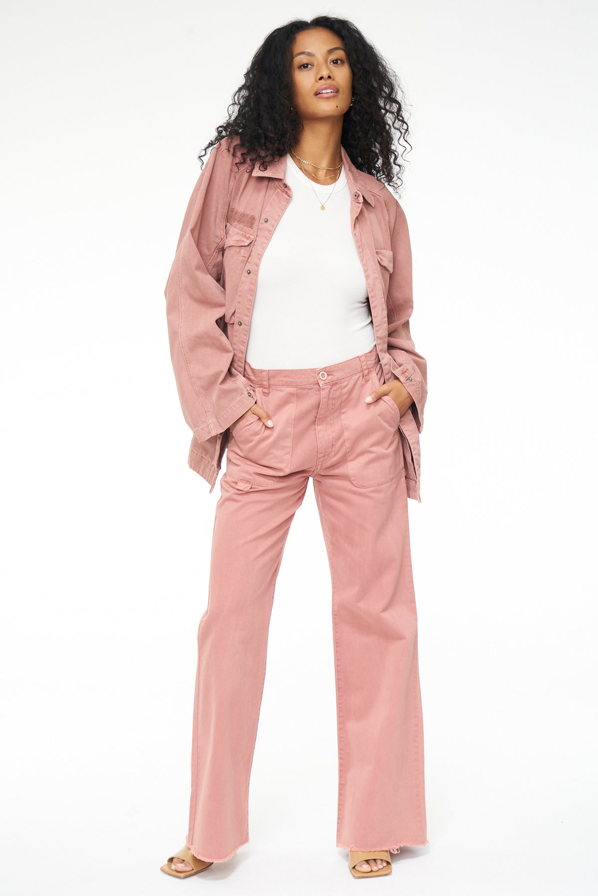 Briana Oversized Utility Jacket - Clay