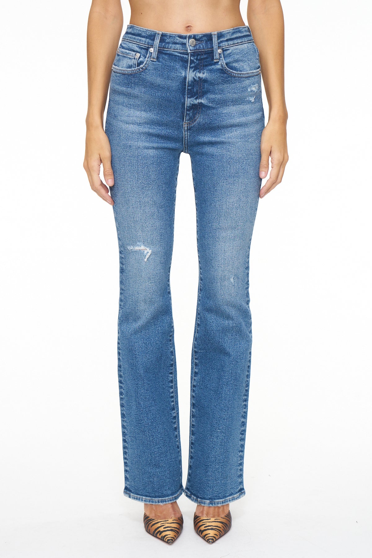 Dana High Rise Boot - Chelsea Distressed
