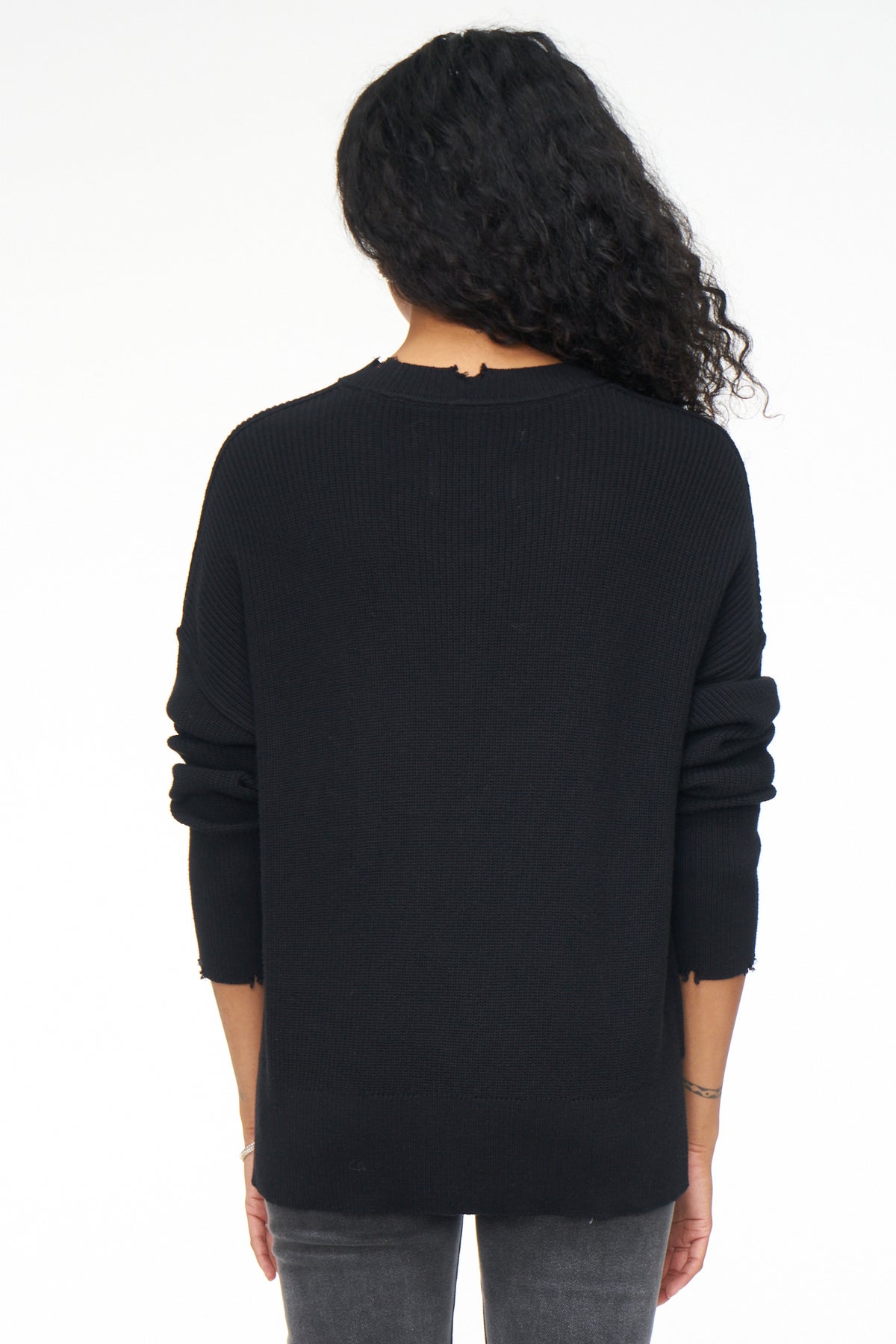 Darya Oversized Crewneck Pullover - Midnight