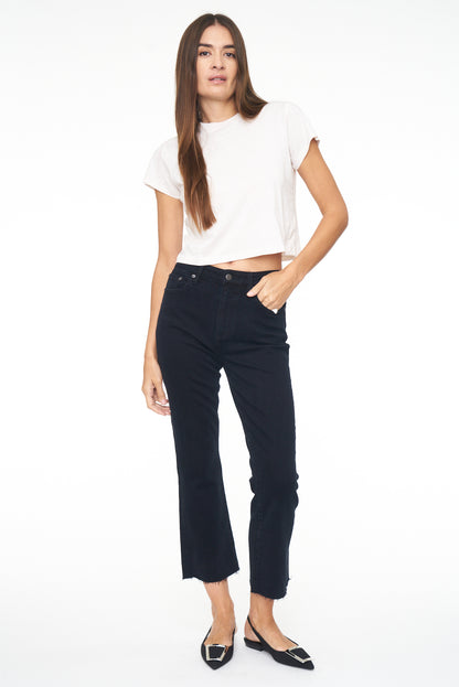 Lennon High Rise Crop Boot - Abyss